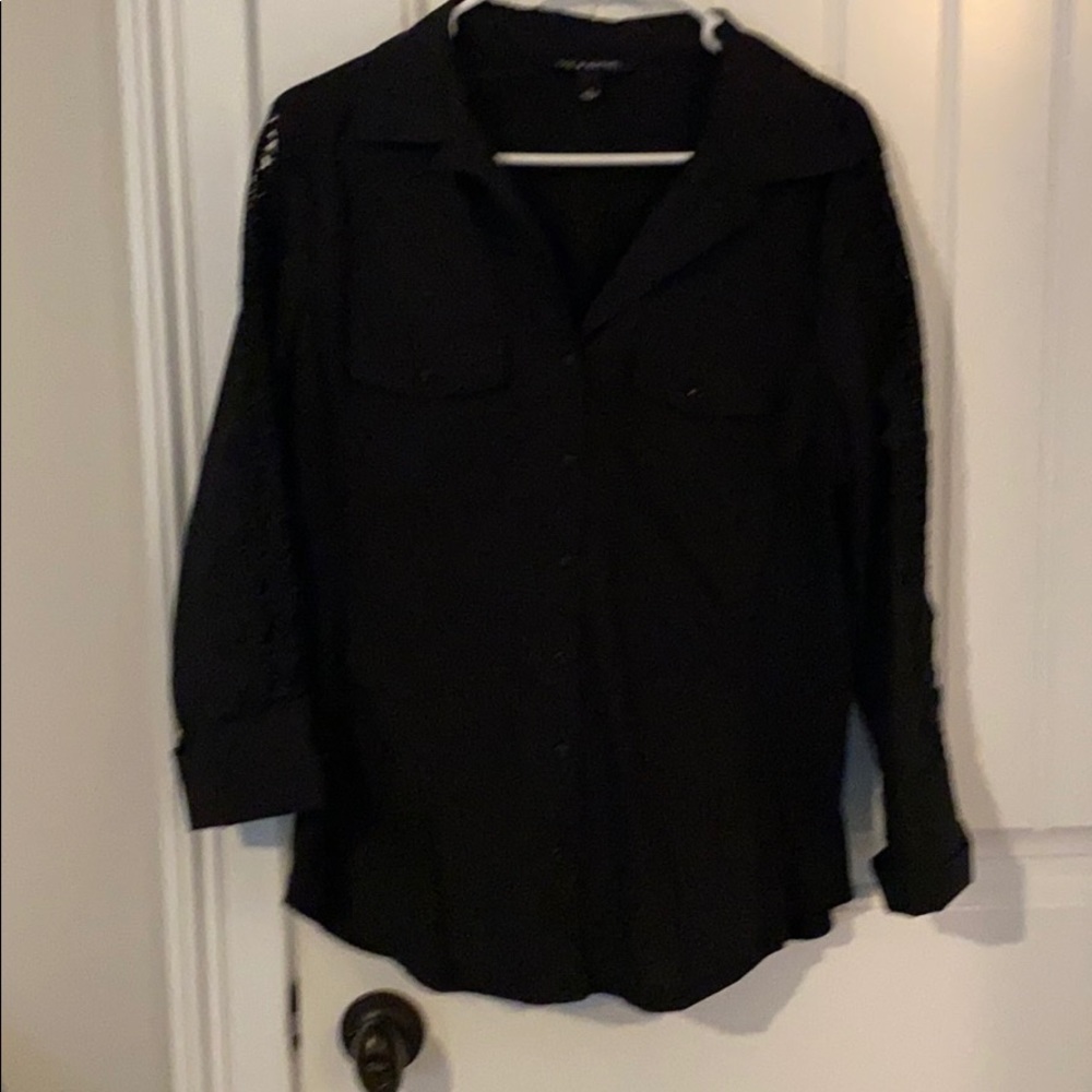 Black button up